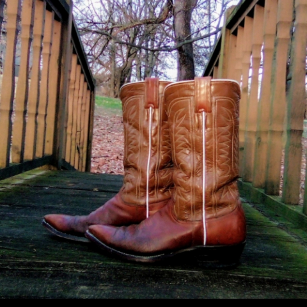 Vintage Shorty Justin cowboy boots